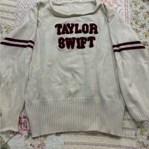 Taylor Swift Red (Taylor’s Version) Era Academia Preppy Style Sweater